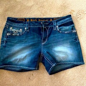 Women’s Rock revival Jean shorts